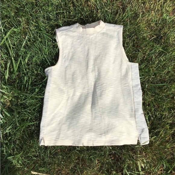 Madewell Mixtape Colorblock Heathered Mock Neck Sleeveless Knit Top​ Size Small - Picture 2 of 6